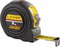 Рулетка Stayer Profi Arex, противоударный корпус, упрочненное полотно, 10 м, 25 мм